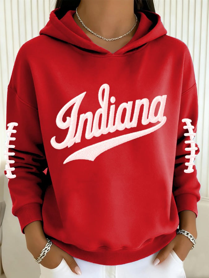 Indiana Hoosiers Sweatshirt Women's Football Game Day Merch Hoosiers Gifts For Fans - Otakuforge