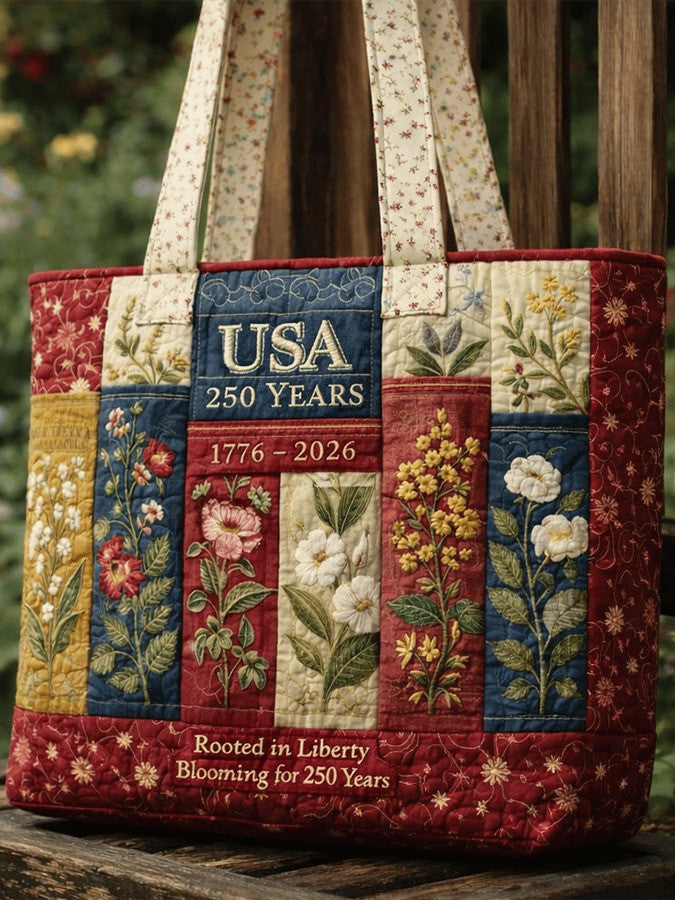 USA 250 Years 1776 2026 Quilted Bag July 4 Bag Semiquincentennial Merch Gifts For Her - Otakuforge