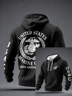 USMC 250Th Anniversary Hoodie Military Hooded Sweatshirt Gifts For Marine Veterans - Otakuforge