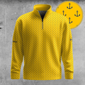 The PGA Tour Golf Zip Sweatshirt Nautical Pattern Sweatshirt Gifts For Golf Players - Otakuforge