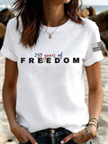 USA 250 Years Of Freedom Shirt Independence Day Tee July 4 Shirts For Women Gifts Idea - Otakuforge