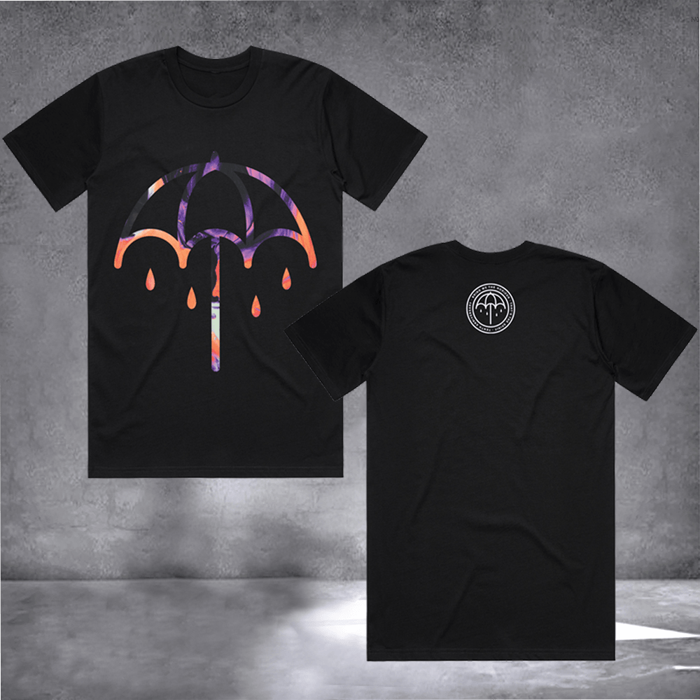 Bring Me The Horizon Merch Raining Umbrella Shirt Rock Band Clothes Gifts For Him - Otakuforge