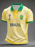 Brazil World Cup 2026 Merch Team Brazil Polo Shirt Match Day Clothes Gifts For Soccer Fans - Otakuforge