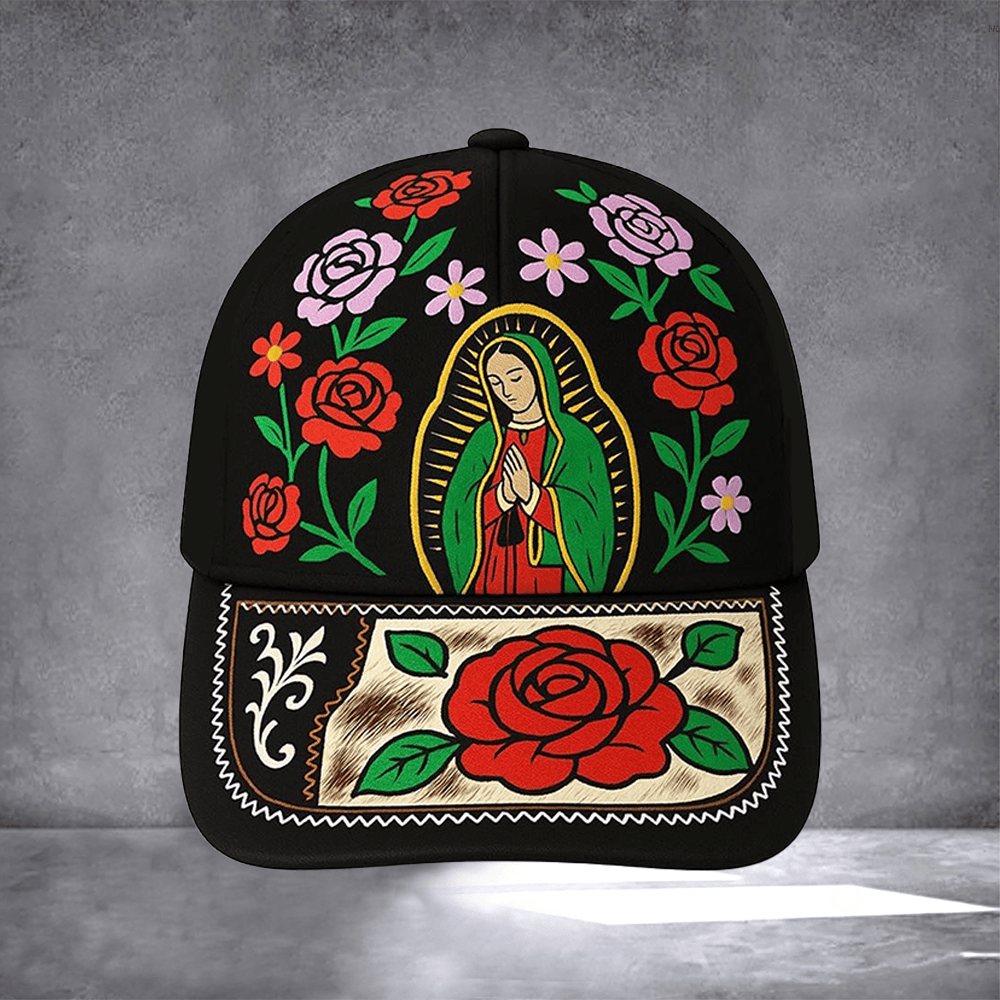 Stephen Wilson Jr Hat Our Lady Of Guadalupe Baseball Cap Christian Gifts For Wife - Otakuforge