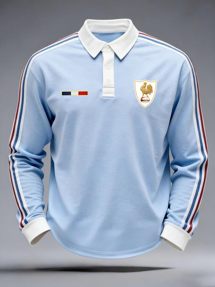 France Six Nations Champions Long Sleeve Polo Shirt Game Day Fashion Rugby Fans Gifts - Otakuforge