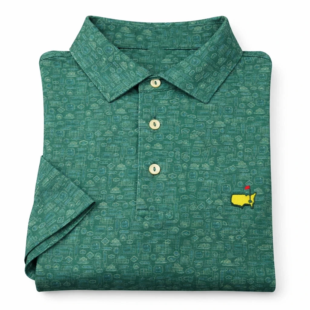 Peter Millar Masters Augusta Golf Polo Shirt Golf Tournament Apparel Gifts For Dad - Otakuforge