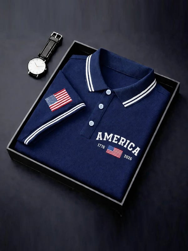 America 250 Years 1776 2026 Polo Shirt July Fourth Outfit Ideas Independence Day Gift - Otakuforge