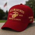 Blood And Brass USMC 250th Anniversary Cap Unique Gift For Marines - Otakuforge
