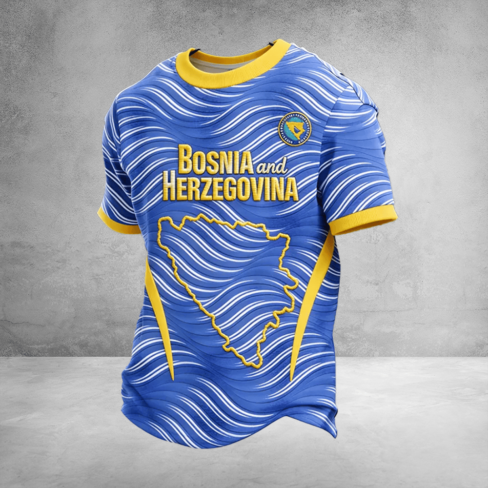 Bosnia And Herzegovina World Cup Shirt Men's Soccer Apparel FIFA Fans Gifts Idea - Otakuforge