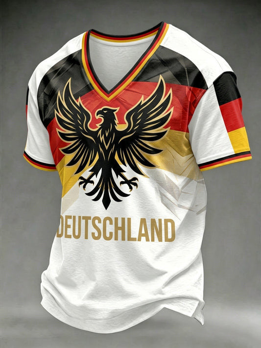 Germany World Cup 2026 Deutschland V-Neck Shirt FIFA Merch Soccer Players Gifts Idea - Otakuforge