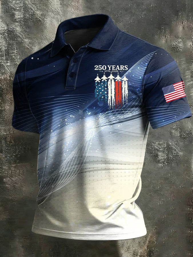 America 250 Years 1776 2026 Polo Shirt July Fourth Outfit Ideas Independence Day Apparel - Otakuforge