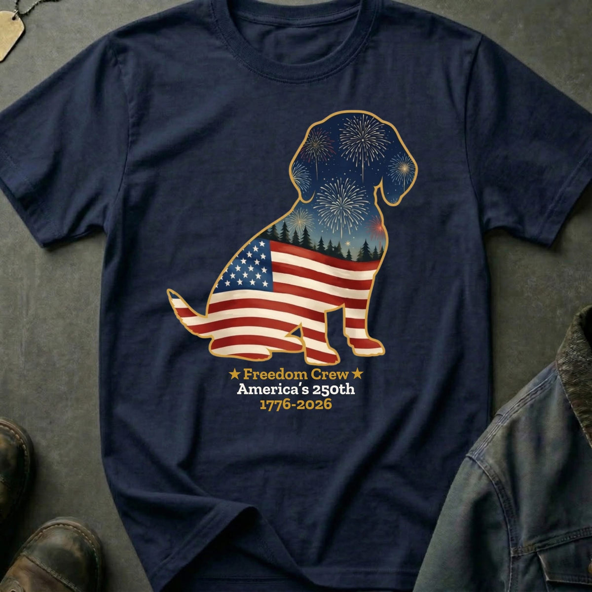 Beagle 250 Years Of America Shirt USA Flag Patriotic Clothing Gifts For Independence Day - Otakuforge