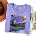 Let It Gogh Starry Night Lavender Comfort Colors Shirt Van Gogh Art Merch Gift For Art Lovers - Otakuforge