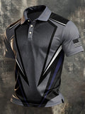 American Flag Polo Shirt 4Th Of July Clothing Men'S Gift For Militar - Otakuforge