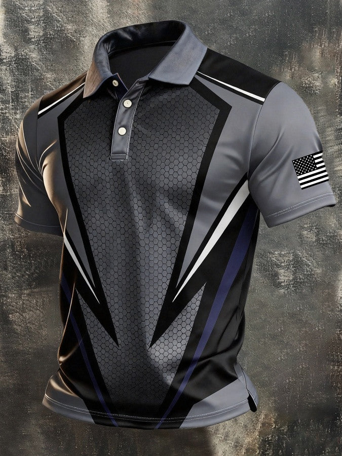American Flag Polo Shirt 4Th Of July Clothing Men'S Gift For Militar - Otakuforge