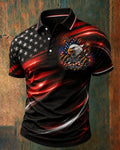 Bald Eagle America 250 Polo Shirt USA Patriotic Flag Apparel Gifts For Independence Day - Otakuforge