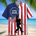 Bigfoot 1776 2026 Hawaiian Shirt USA Flag Aloha Shirt Gifts For Independence Day - Otakuforge