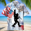 Bigfoot 250 Years Of Freedom 4th Of July Hawaiian Shirt Patriotic Aloha Shirt Gift For Men - Otakuforge