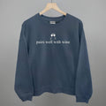 Pairs Well With Wine Sweatshirt Minimalist Clothing Gift For Brothers - Otakuforge