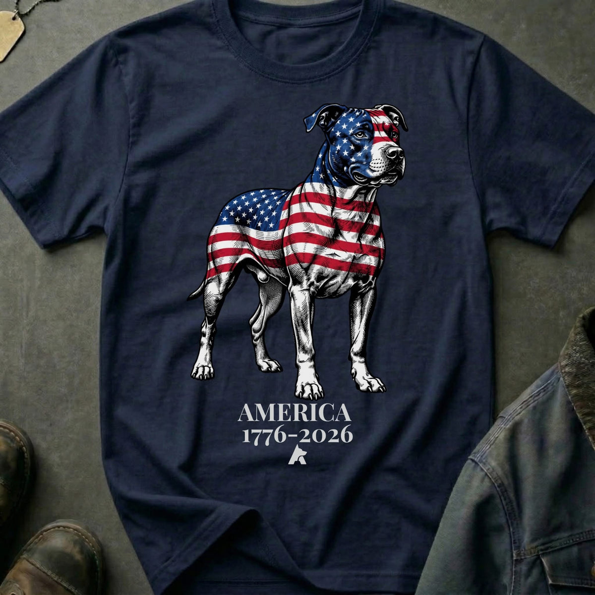 USA Flag Pitbull Iron And Stripes SHirt Best Dog Lovers Clothing GIft For Gifts For 4Th Of July - Otakuforge