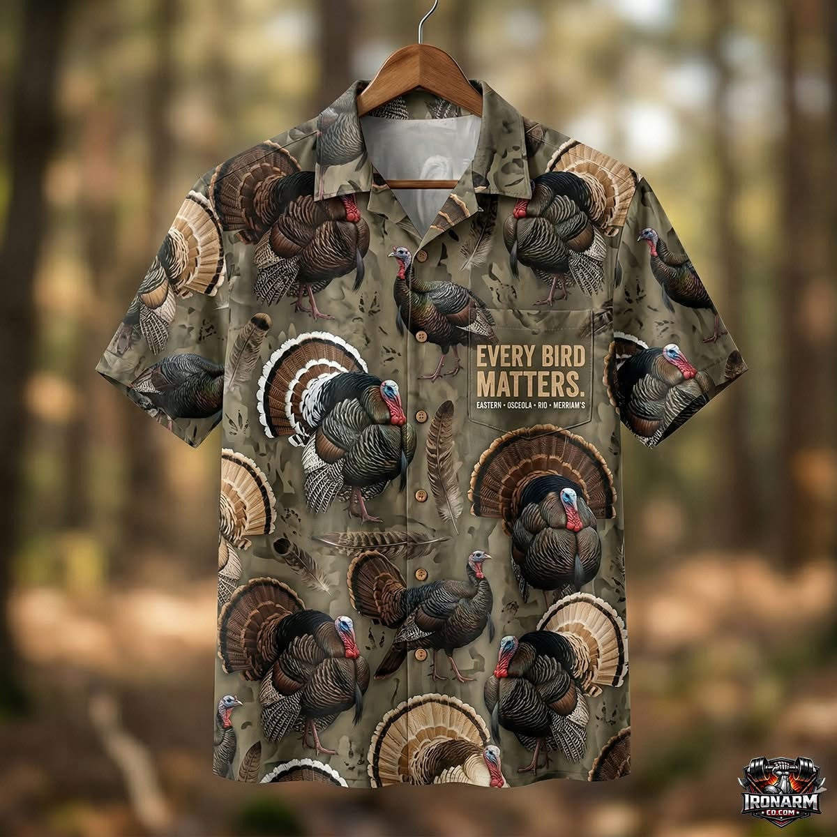 Turkey Hunting Hawaiian Shirt Every Bird Matters Aloha Shirt Gift For Husbands - Otakuforge