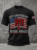 25th Anniversary 911 Never Forget T-Shirt American Twin Towers Merch Gift For 9-11 Families - Otakuforge