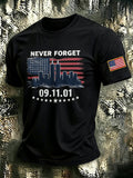 Never Forget 09 11 01 T-Shirt Twin Towers American Merch Gift For Flight-93 Families - Otakuforge