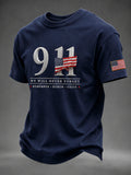911 We Will Never Forget T-Shirt Remember Honor Unite American Merch Gift For Patriot Dad - Otakuforge