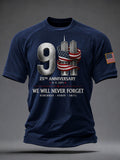 We Will Never Forget T-Shirt 9 25th Anniversary 9 11 2001 Remember Honor Unite Merch - Otakuforge