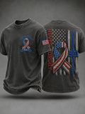 Never Forget 9 11 T-Shirt American Thin Blue Line Ribbon Merch Patriotic Gifts For Veterans - Otakuforge