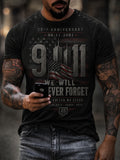 25th Anniversary 09 11 2001 T-Shirt We Will Never Forget Twin Towers Merch Gifts For Fans - Otakuforge