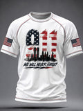 We Will Never Forget T-Shirt 911 Twin Towers American Merch Gift For 9-11 Him - Otakuforge