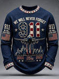 We Will Never Forget 911 Long Sleeve Shirt 2001 -2026 Twin Towers Airplane American Merch - Otakuforge