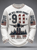 We Will Never Forget 911 Long Sleeve Shirt Twin Towers Airplane 2001 25th 2026 Merch - Otakuforge