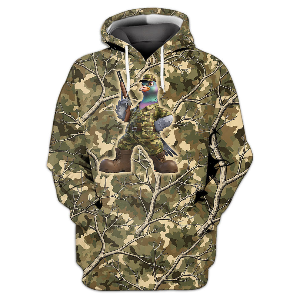 Dove Hunting Camouflage Hoodie Funny Dove Hunting Hoodie Gifts For Hunters - Otakuforge