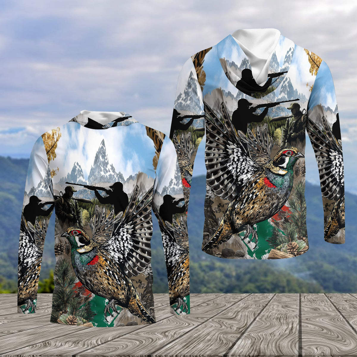 Quail Hunting Mountain Hoodie Hunting Season Hoodie Best Gifts For Hunters - Otakuforge
