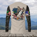 American Flag Mallard Duck Hunting Camo Long Sleeve Shirt Hunting Season Gift For Hunter - Otakuforge