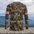 Meet Me At The Dove Field Camouflage Long Sleeve Shirt Funny Hunting Gift For Dad - Otakuforge