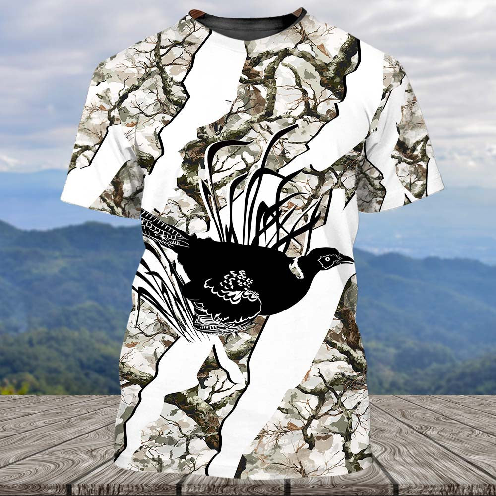 Pheasant Silhouette Camouflage T-Shirt Pheasant Hunting Shirt Gift Ideas For Hunters - Otakuforge