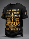 Jesus Dropped The Charges Cross T-Shirt Faith Based Apparel Christian Gifts For Dad - Otakuforge