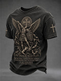 Saint Michael The Archangel Psalm 91 11 T-Shirt Faith Based Shirt Christian Gift Ideas - Otakuforge