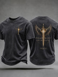 Winged Sword Christian Fear Not T-Shirt Bible Scripture Shirt Christian Gifts For Dad - Otakuforge