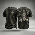 Fueled By Prayer Saved By Grace T-Shirt Christian Faith Shirt Christian Gifts For Bikers - Otakuforge
