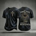I'm A Sinner Saved A Biker Redeemed T-Shirt Christian Inspired Shirt Gifts For Bikers - Otakuforge