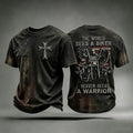 The World Sees A Biker Haven Sees A Warrior T-Shirt Christian Clothing Gifts For Bikers - Otakuforge