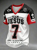 Team Jesus V-Neck Shirt Christian Inspired Apparel Christian Gifts For Teens - Otakuforge