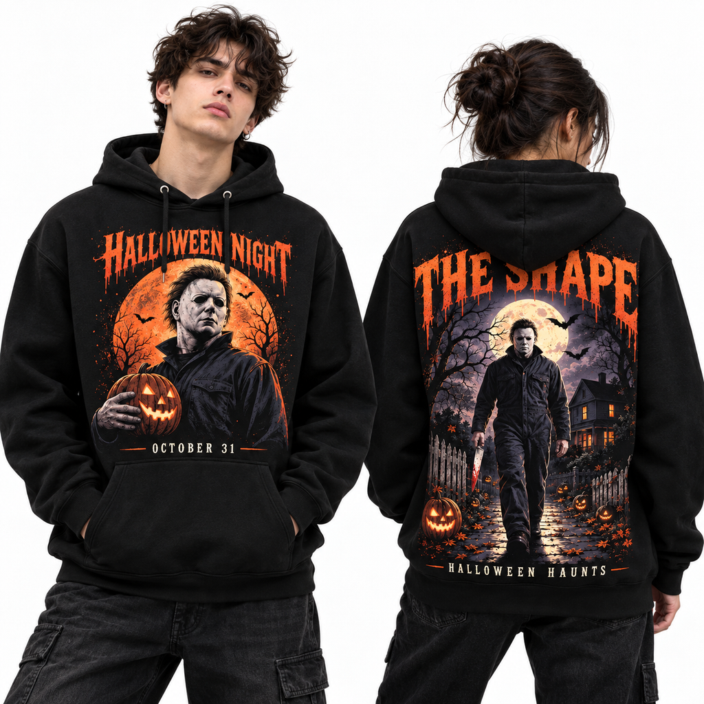 Michael Myers Haunted House The Shape Halloween Night Hoodie NTT