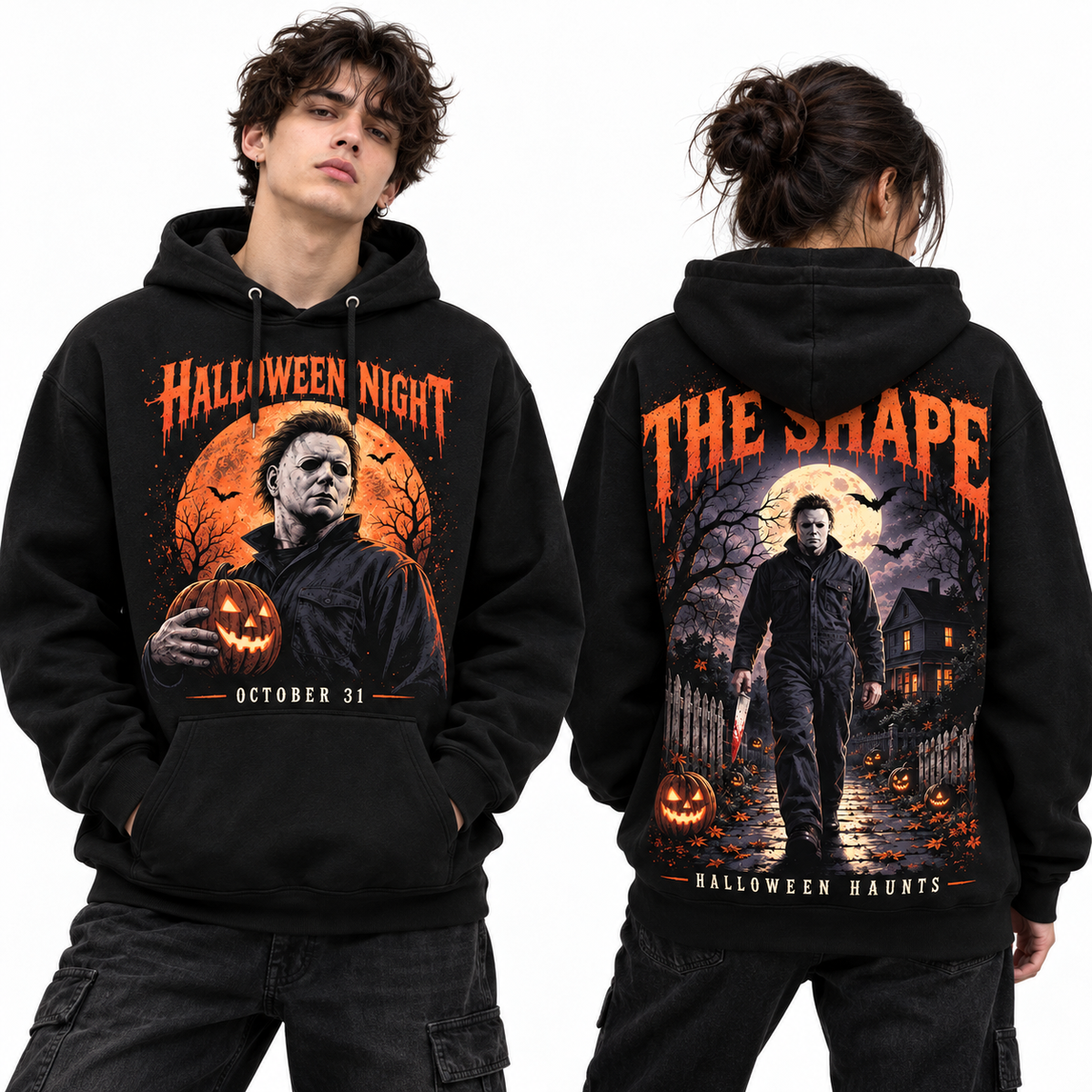 Michael Myers Haunted House The Shape Halloween Night Hoodie NTT
