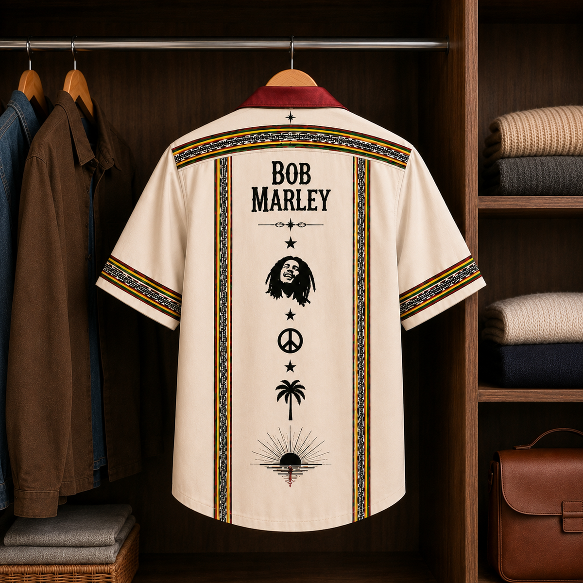 Bob Marley Luxury Design Hawaiian Shirt Reggae Inspired Hawaiian Shirt