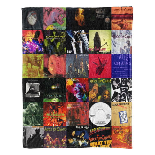 Alice In Chains Sherpa Blanket Grunge Warmth Wrapped in Iconic Album Art
